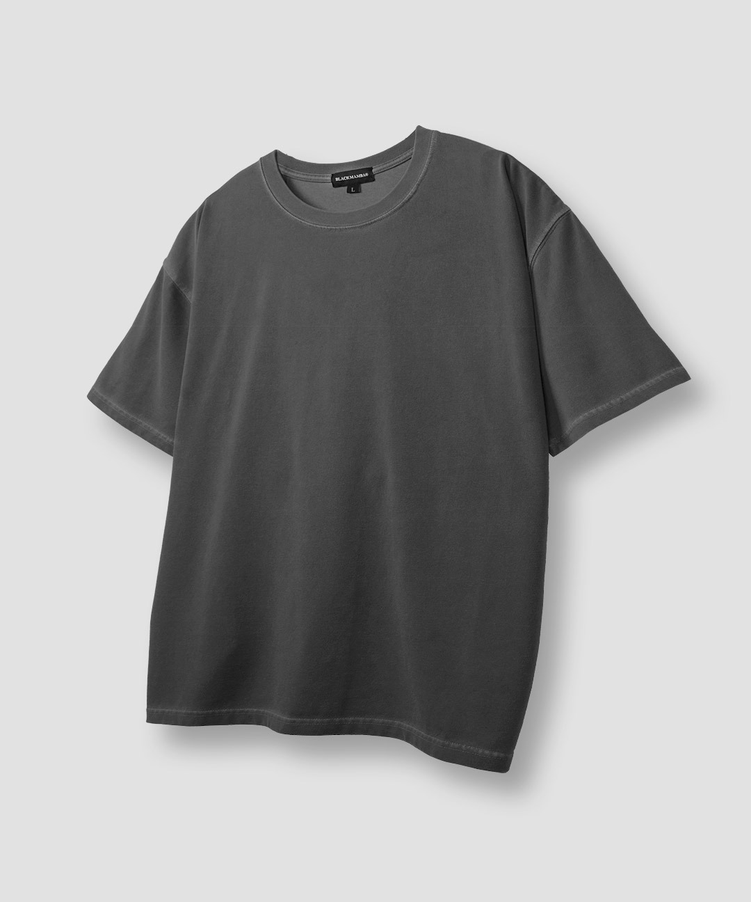 ピグメント 半袖Tシャツ (ブラック)
